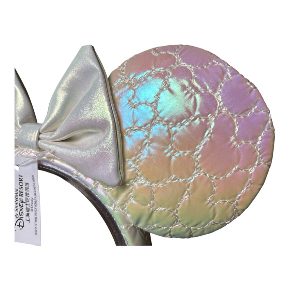 Disney Parks Mickey Mouse Icon Quilted Iridescent Loungefly Ear Headband NWT 1 - Picture 5 of 5